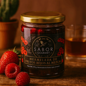 Mermelada frutos rojos del bosque con mezcal