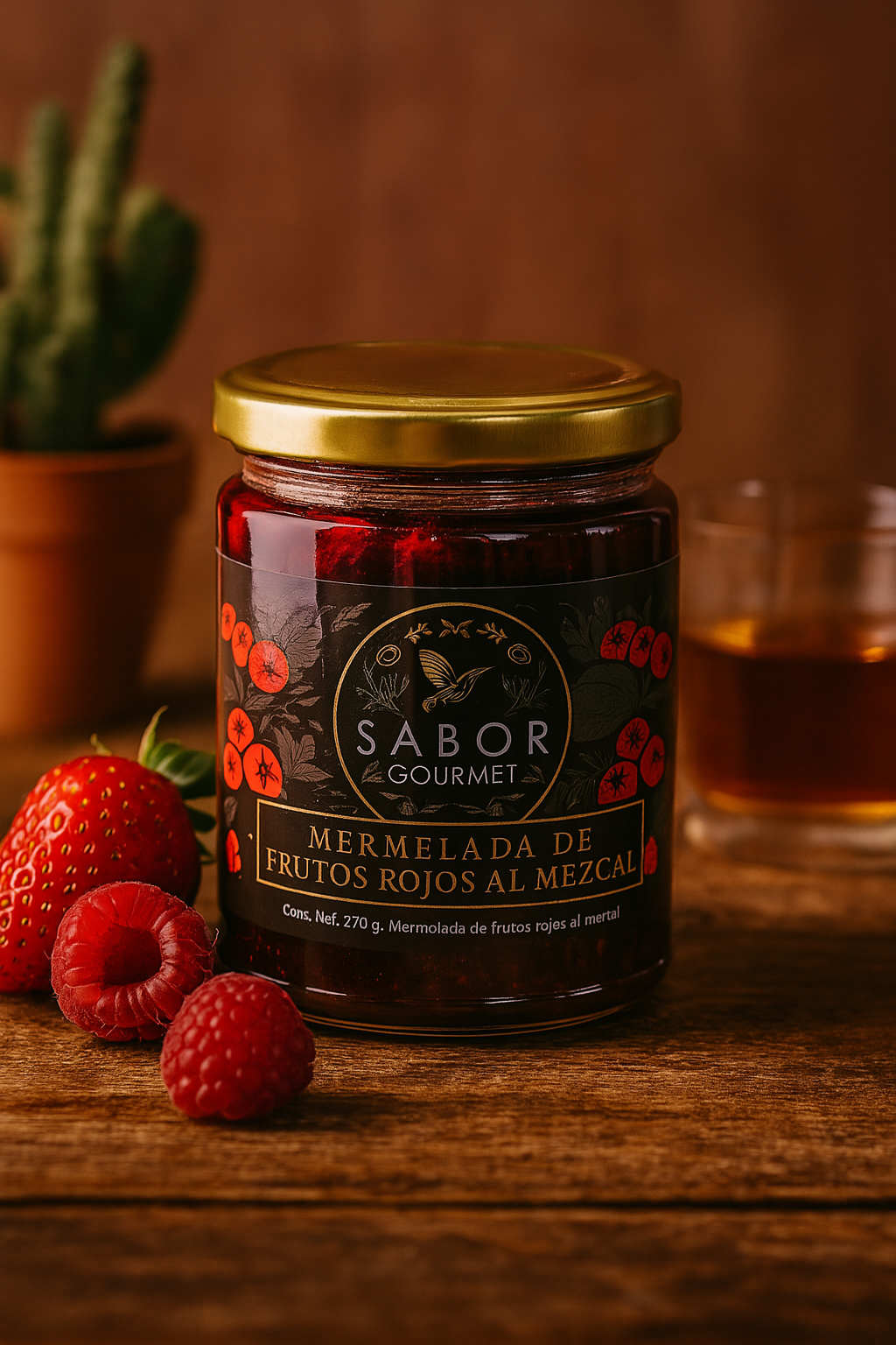 Mermelada frutos rojos Mermelada frutos rojos del bosque con mezcal